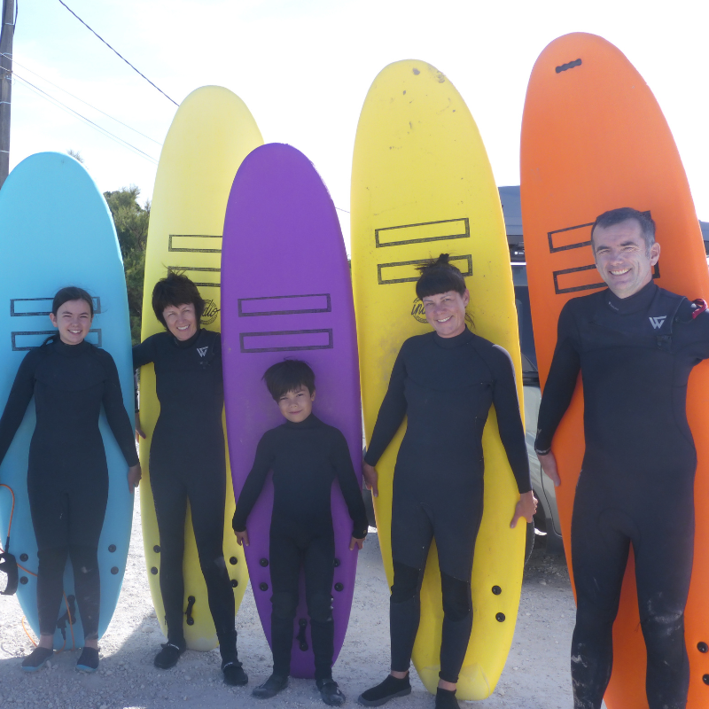 groupe de surf origin surf school